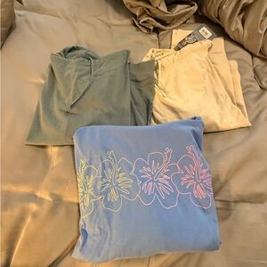 Three life is good hooded T-shirts